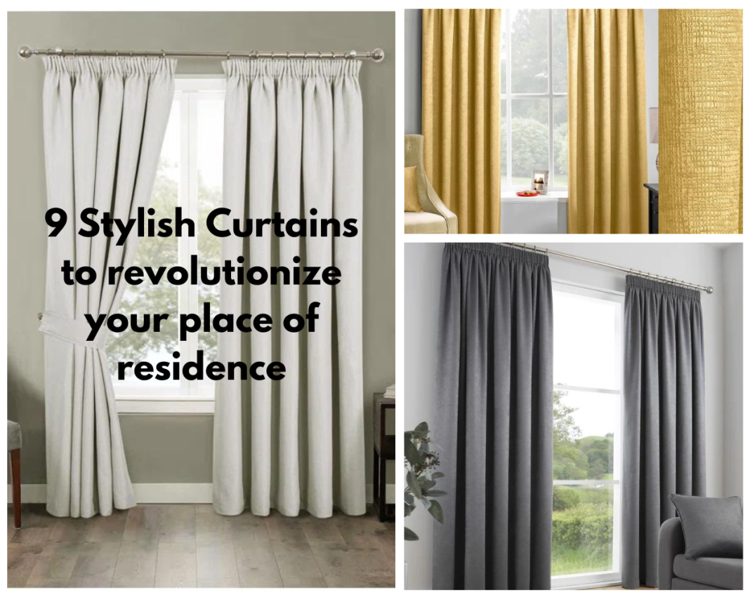 9 Stylish Curtains to revolutionize your place of residence