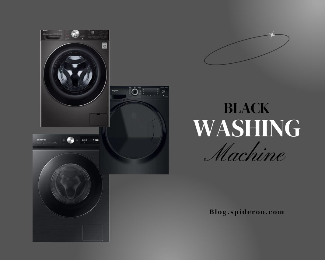 Black Washing Machine